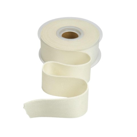 NASTRO VELLUTO DOPPIO MM25 X 7MT PANNA